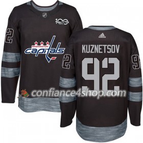 Adidas Maillot de Hockey Washington Capitals Evgeny Kuznetsov 92 1917-2017 100th Anniversary Noir Authentic - Homme